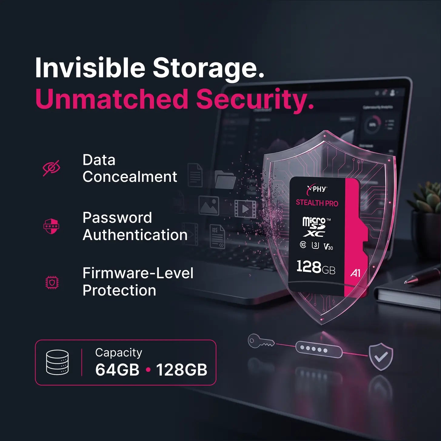 X-PHY® STEALTH PRO microSD Card