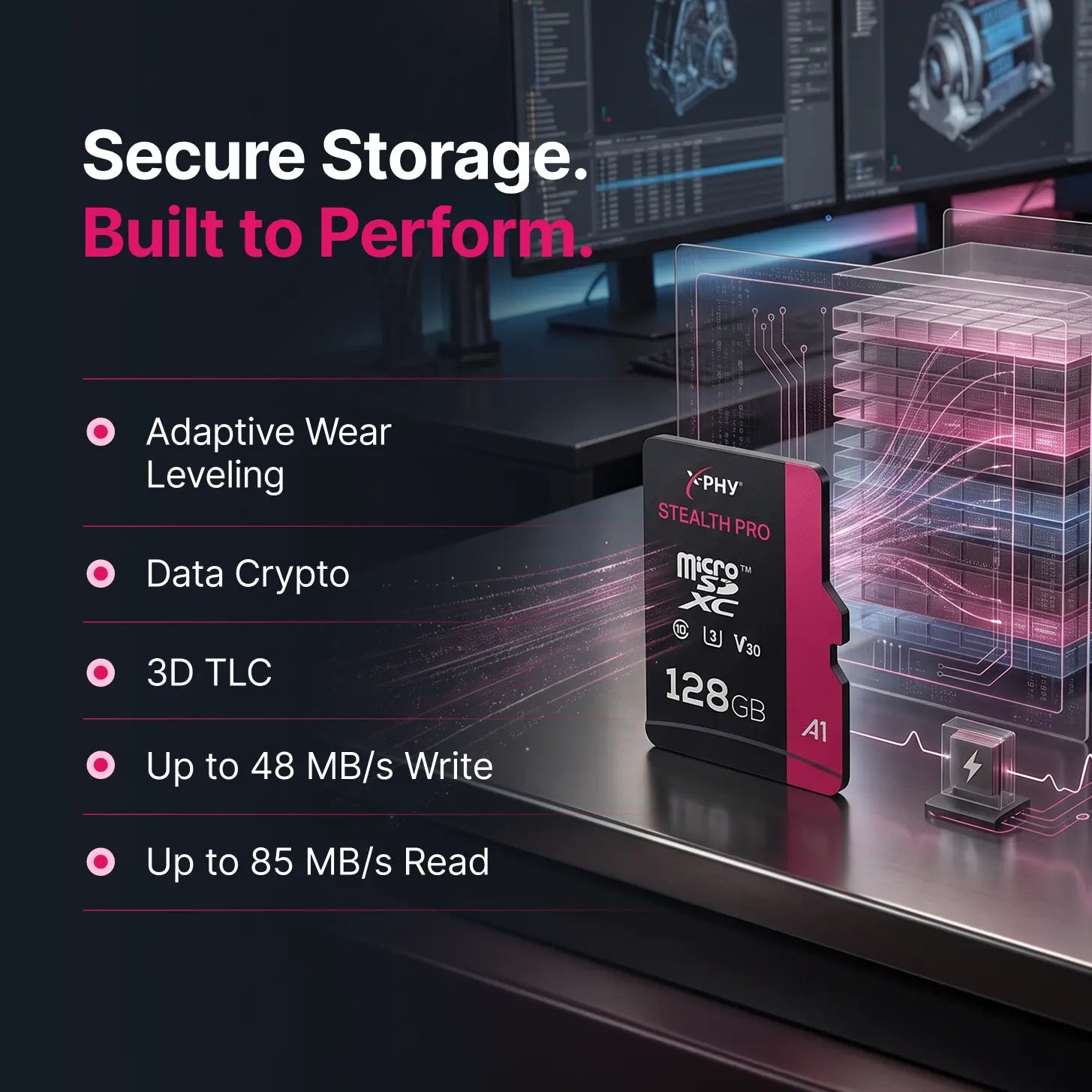 X-PHY® STEALTH PRO microSD Card