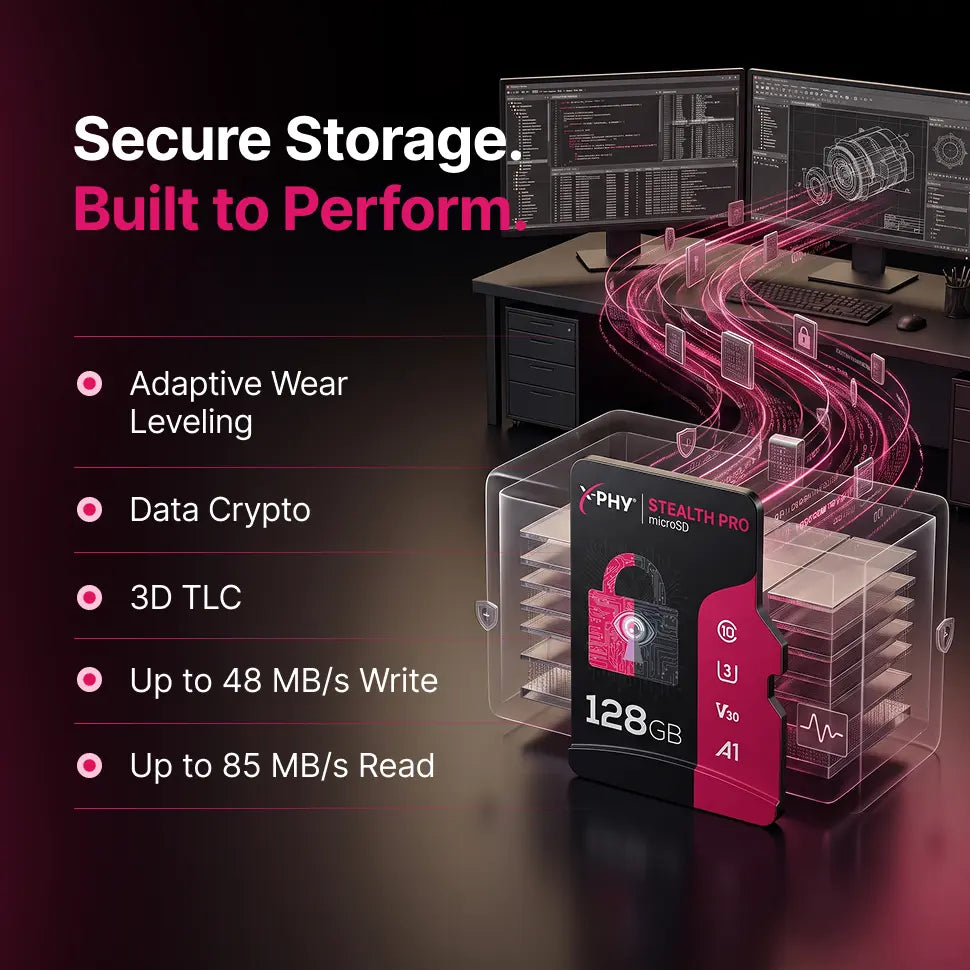 X-PHY® STEALTH PRO microSD Card