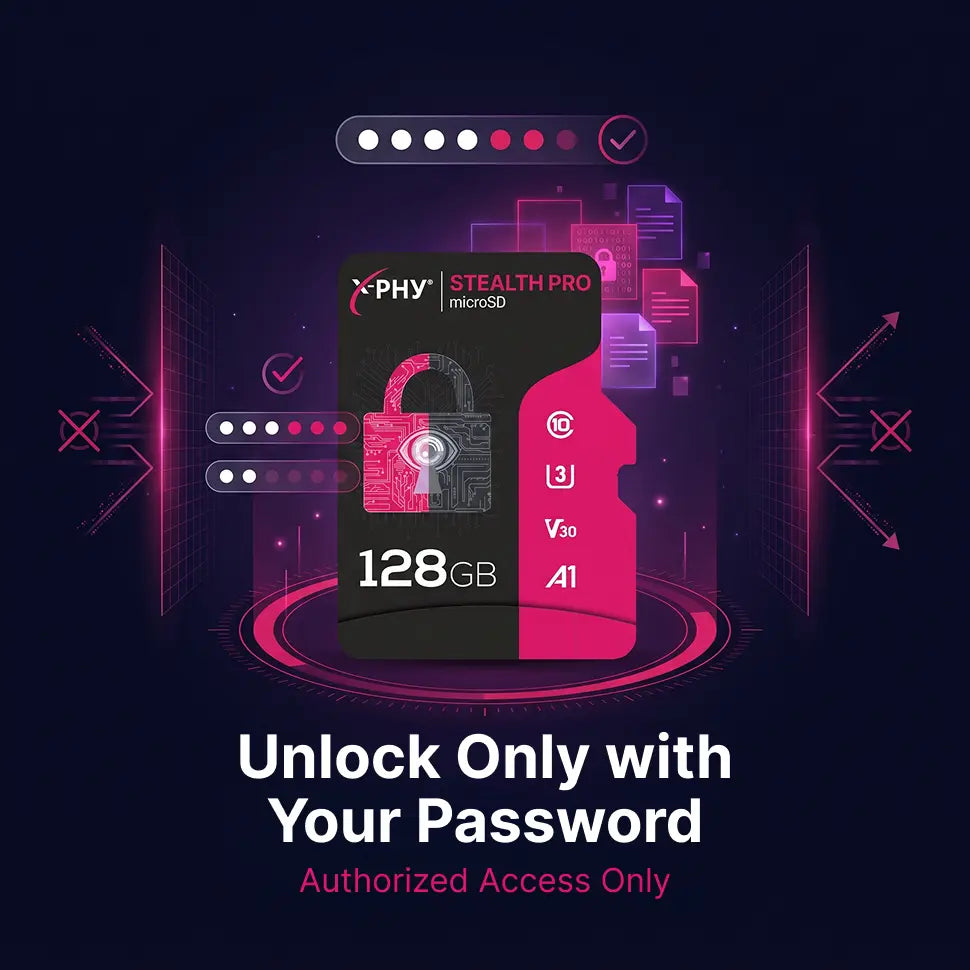 X-PHY® STEALTH PRO microSD Card