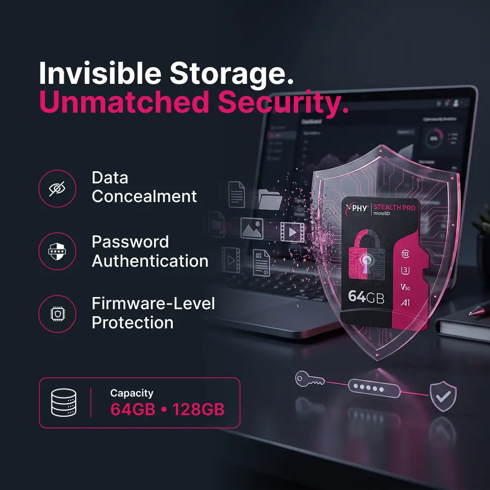 X-PHY® STEALTH PRO microSD Card