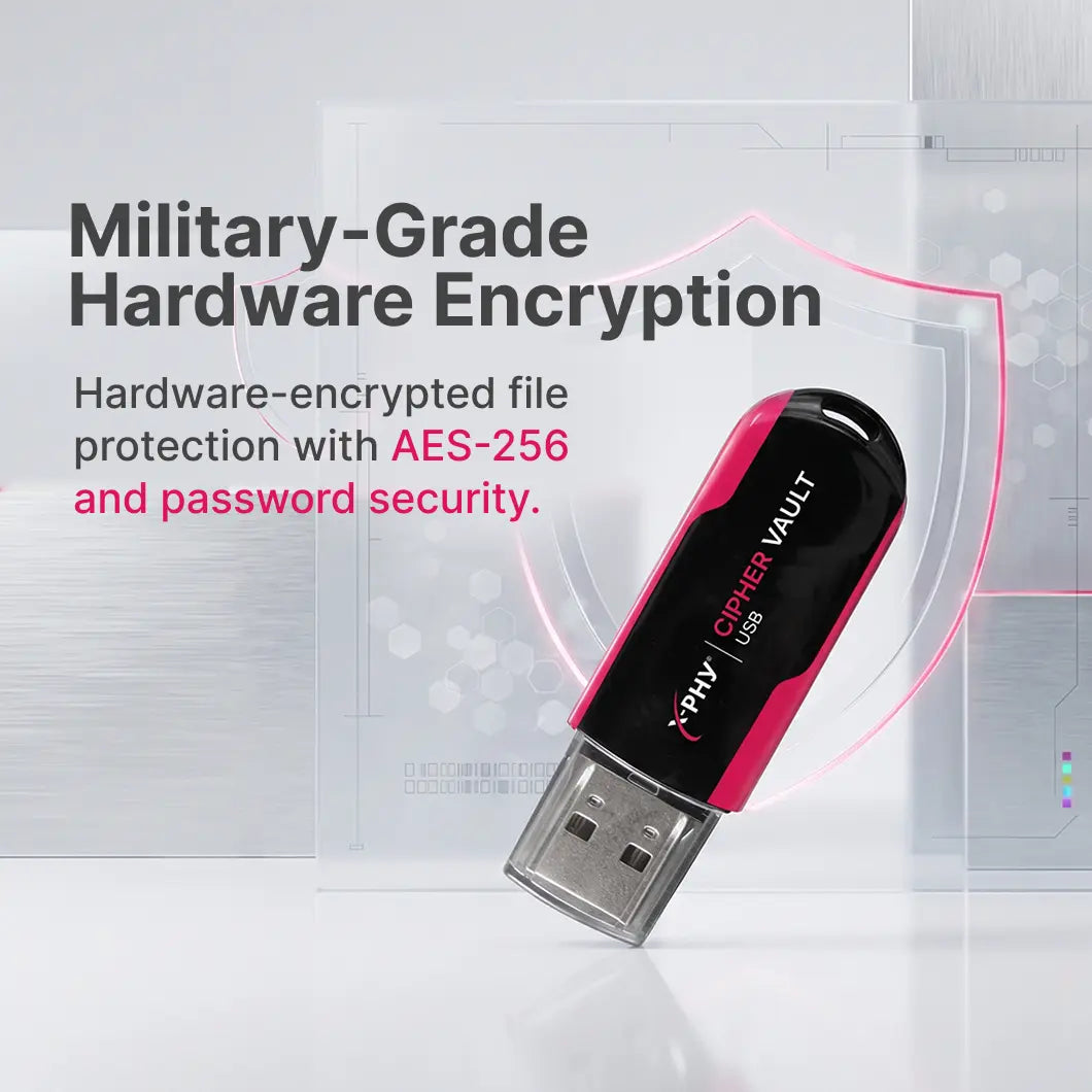 X-PHY® Cipher Vault USB Drive