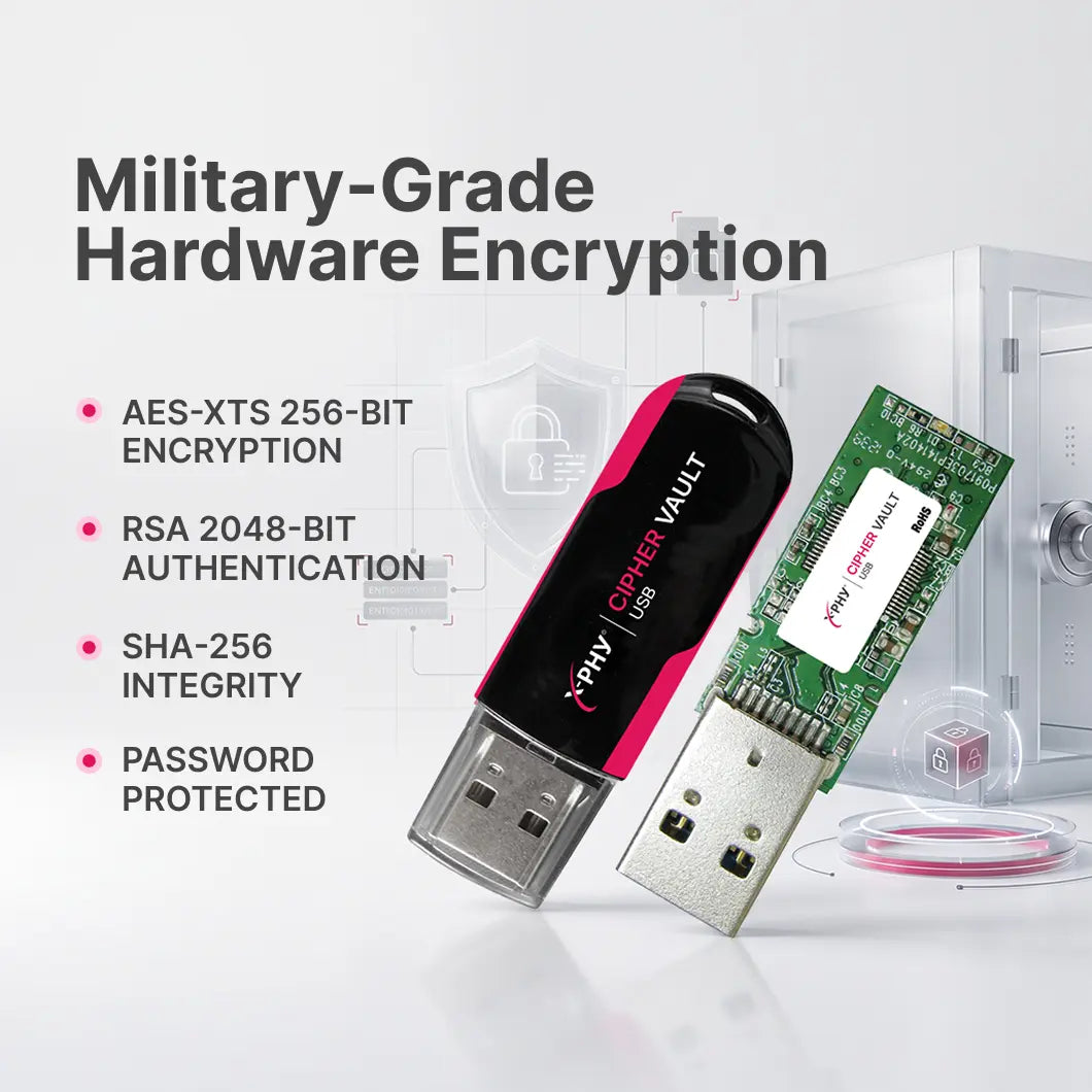 X-PHY® Cipher Vault USB Drive