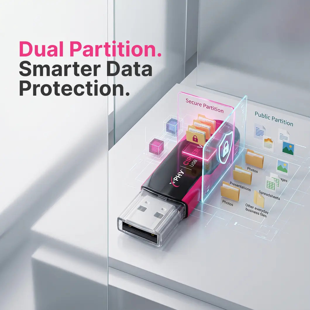 X-PHY® Cipher Vault USB Drive
